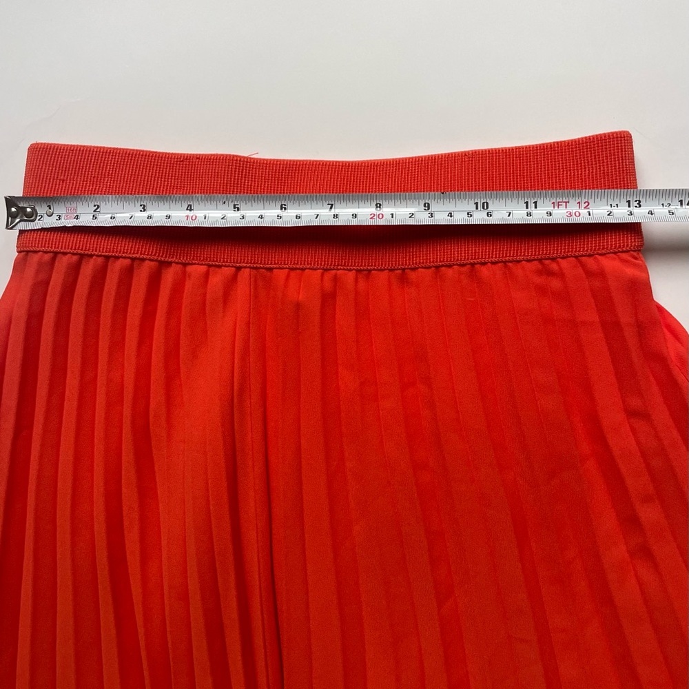 COS Vibrant Orange pleated maxi skirt - Picture 3 of 7